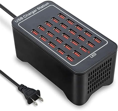 Amazon USB Charging Station 25 Port 125W 25A Travel Desktop USB