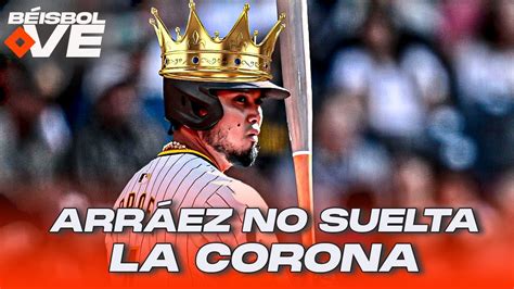 LUIS ARRÁEZ recupera el liderato de bateo ANTHONY SANTANDER sigue