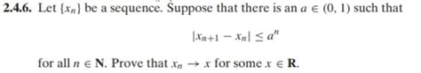 Solved 4 6 Let {xn} Be A Sequence Suppose That There Is An