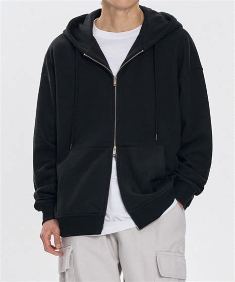 Musinsa Against All Odds Way Sweat Hooded Zip Up Black