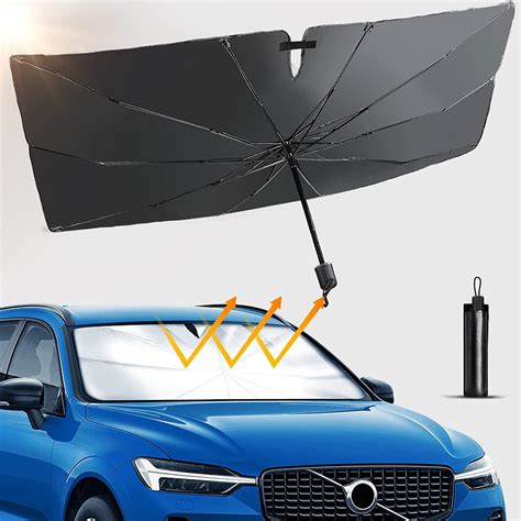 Car Front Windshield Sunshade Umbrella Foldable Umbrella Reflective