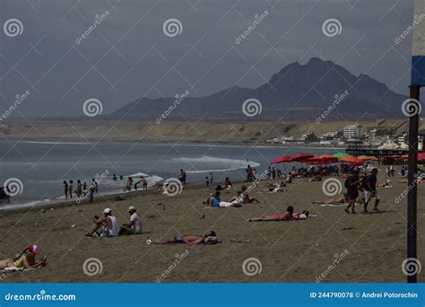 A Beautiful Huanchaco Beach in Peru Editorial Stock Photo - Image of ...