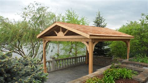 Cedar Open Gable Pavilion Size Gazebo Joe S