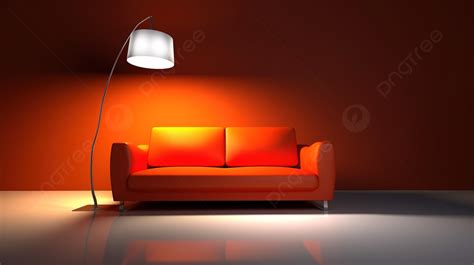 Floor Lamp And 3d Sofa Background Sofa Background Living Room