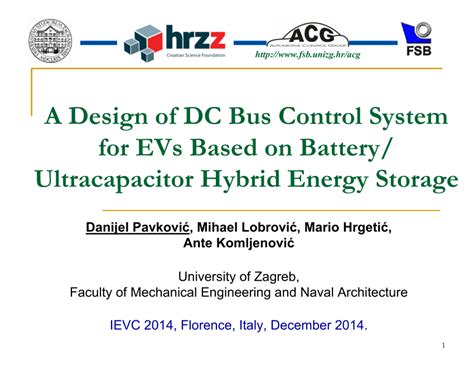 Pdf A Design Of Dc Bus Control System For Evs Based On Battery