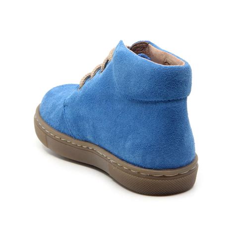 Chaussures enfant à lacets en daim Garçon bleu elorell Elorell