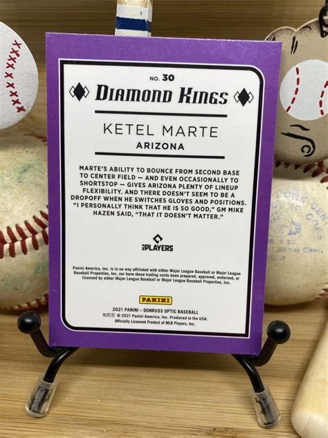 2021 Donruss Optic Diamond Kings 30 Ketel Marte Arizona Diamondbacks