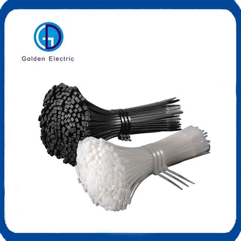 Customized White Black Self Locking Nylon Pa Cable Ties Plastic Cable