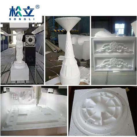 Factory 4 Axis Styrofoam Statue 3D Cutting CNC Router For EPS Polystyrene