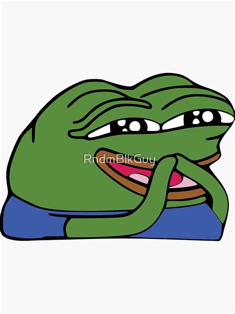 "pepe meme discord pfp - art pfp sticker" Sticker by RndmBlkGuy | Redbubble