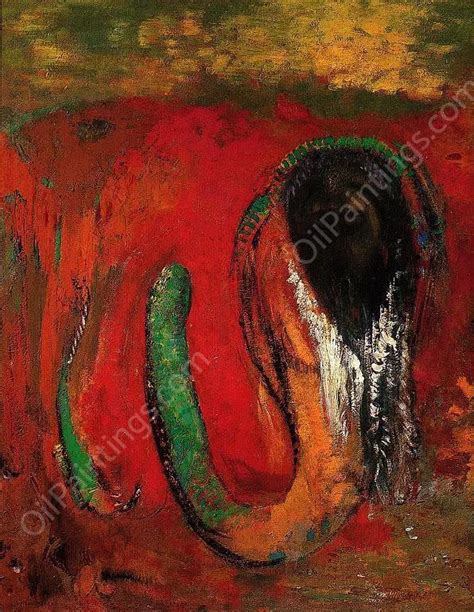 Onnes Also Known As Christ And The Serpent Odilon Redon Oil Paintings