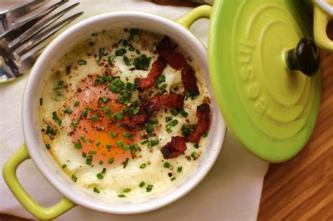 Oeuf Cocotte Savoyard La Recette Reblochon Lardons Chef Patate