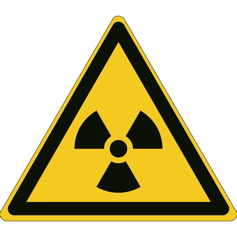 Brady Aluminum ISO Safety Sign Warning Radioactive Material Or