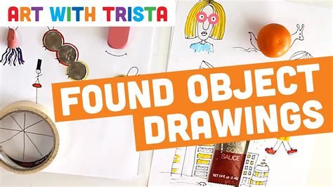 Found Object Drawing Art Tutorial Art With Trista Youtube