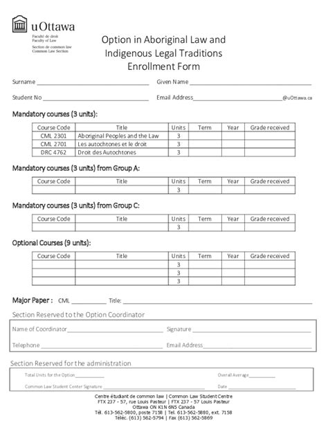 Fillable Online Commonlaw Uottawa Casitescommonlawoption In Aboriginal