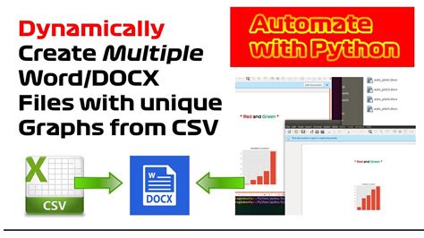 How To Create Multiple Word Docx Files From Template With Graphs Made