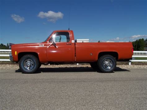 1975 Chevy 34 Ton Gmc K20 Sierra Grande 2500 Silverado 4x4 One Owner