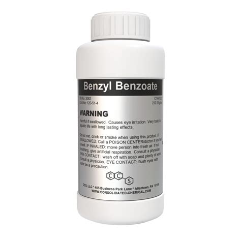 Benzyl Benzoate High Purity Fragrance Aroma Compound Consolidated