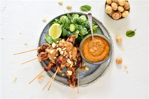 Thai style macadamia satay skewers - Australian Macadamias