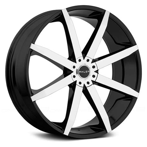 AKUZA® ZENITH Wheels - Gloss Black with Machined Face Rims