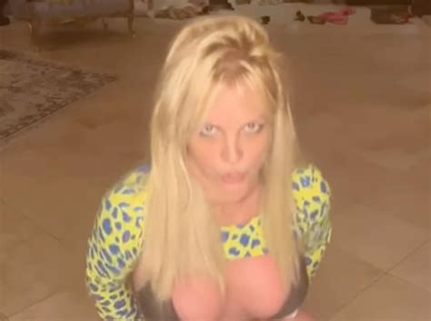 Britney Spears Almost Flashes Camera While Dancing In Bikini Watch