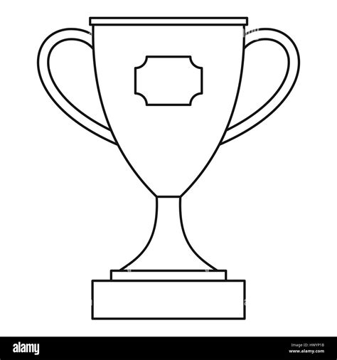 Trophy Cup Award Icon Outline Style Stock Vector Image Art Alamy