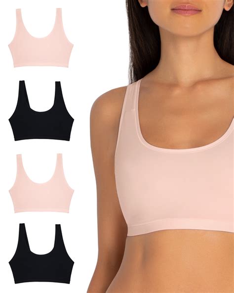 Smart Sexy Women S Naked Scoop Neck Bralette 4 Pack Walmart