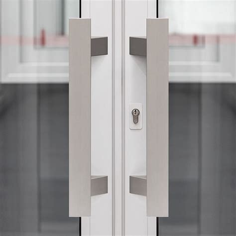 Door Pull Handle Tau Offset Stac Aluminum Zamak Contemporary