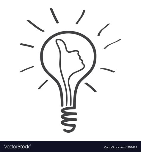 Light bulb idea Royalty Free Vector Image - VectorStock