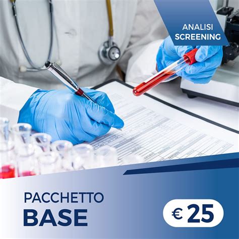 Pacchetto Analisi Screening Base Pacchetti Salute Marilab