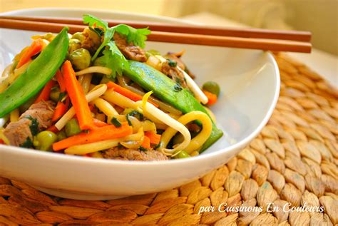 Wok de boeuf aux légumes Cuisinons En Couleurs