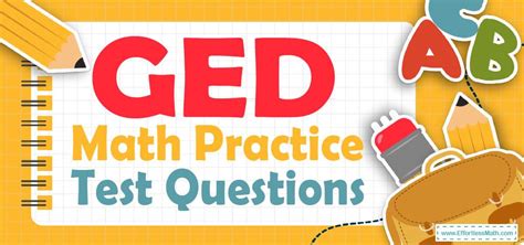 Ged Math Practice Test And Answers Pdf Fill Online Printable