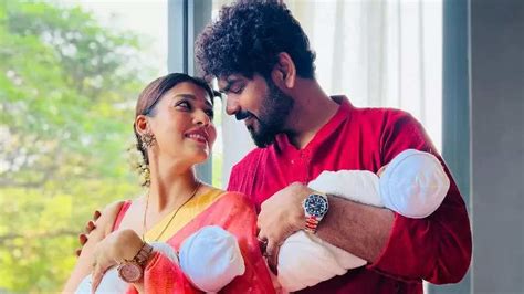 Diwali 2022 Nayanthara Vignesh Shivan And Their Newborn Twins Have