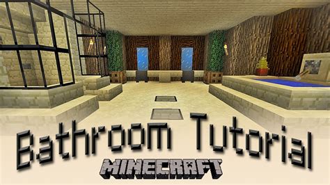 Minecraft How To Make A Bathroom Tutorial Youtube