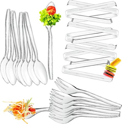 Amazon Sabary 144 Pcs Disposable Plastic Serving Utensils Set 9