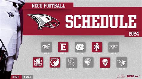 Nccu Football Schedule 2024 - blisse clemence