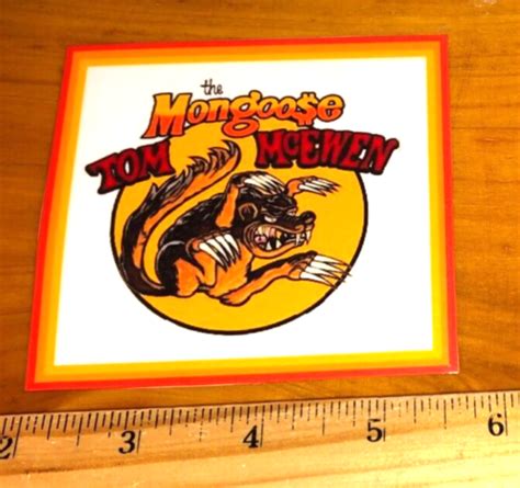 Tom THE MONGOOSE McEwen Vintage Style RETRO Logo NHRA Racing Sticker