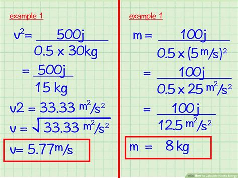 Formula For Kinetic Energy