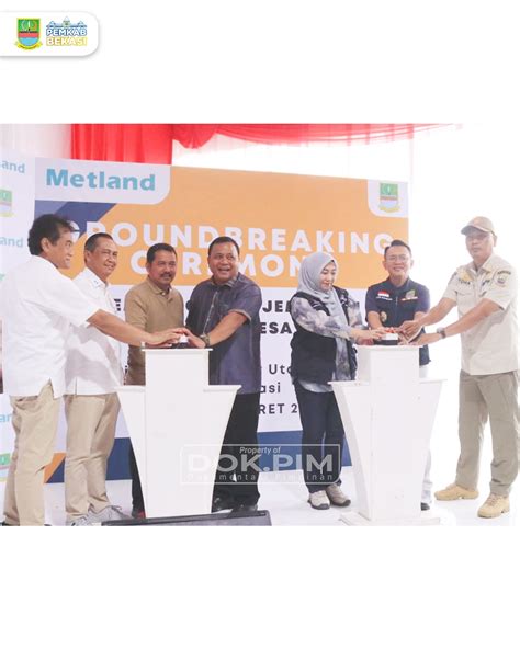 Groundbreaking Jembatan Metland Cikarang Pj Bupati Harap Permudah