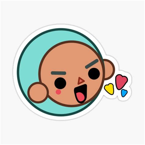 Toca Boca Character Bouncy Ball Sticker For Sale By Masonbibi Redbubble