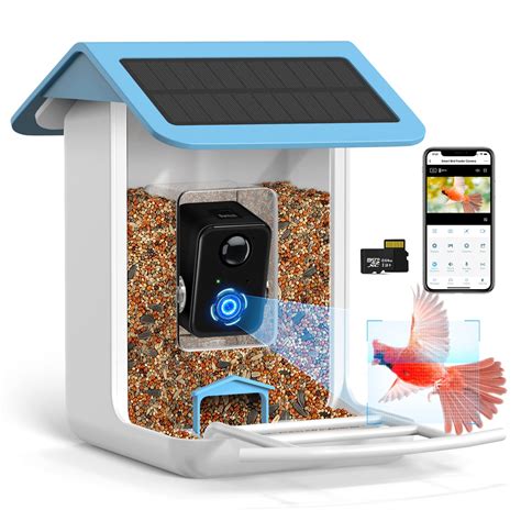 BROAIMX Smart Bird Feeder Camera 1080P HD Camera Auto Capture Bird