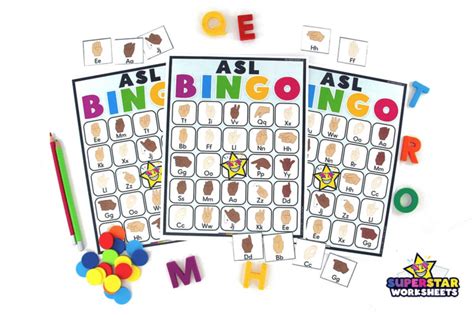 ASL Alphabet - Superstar Worksheets