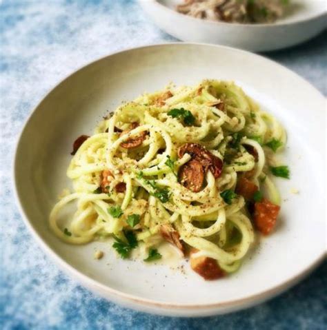 Receta De Espaguetis Con Carbonara Vegetal Venu Sanz Chef