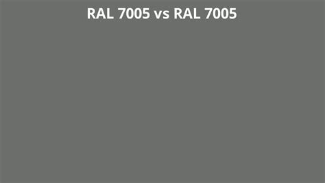 RAL 7005 Vs 7005 RAL Colour Chart UK