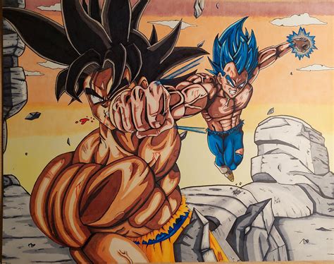 Goku Vs Vegeta Etsy