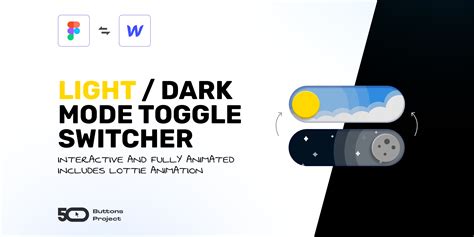 Light Dark Mode Toggle Switcher Button Animating And