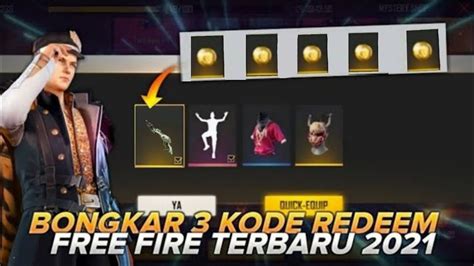 REDEEM SEKARANG KODE REDEEM FF RESMI HARI INI MEI 2021 KODE REDEEM