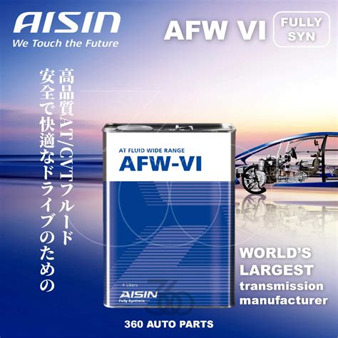 Aisin Fully Synthetic Afw Atf Vi Speed Minyak Auto Gear Auto