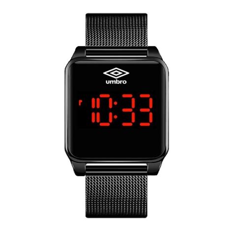 Relógio Umbro Masculino Ref Umb 51 b LED Touch Black Submarino