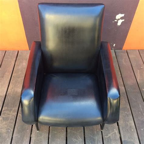 Fauteuil Vintage Rockabilly Ska Noir Datant Des Ann Es